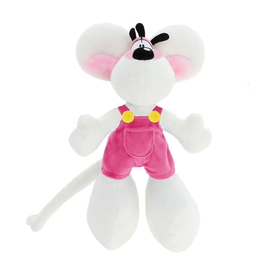 Peluche Diddl en salopette rose 20cm