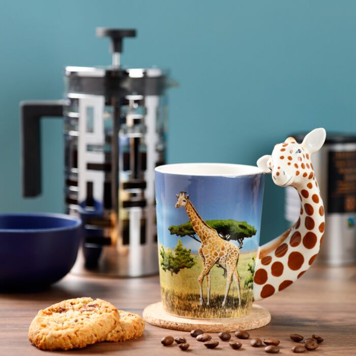 Cadeau mug girafe céramique dolomie animal africain