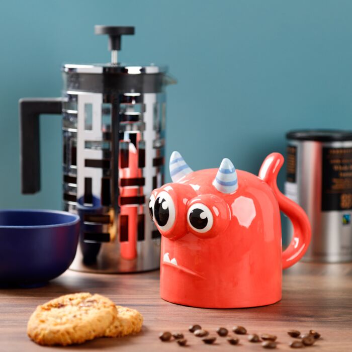 Cadeau mug Monstarz monstre rouge 3D céramique dolomie