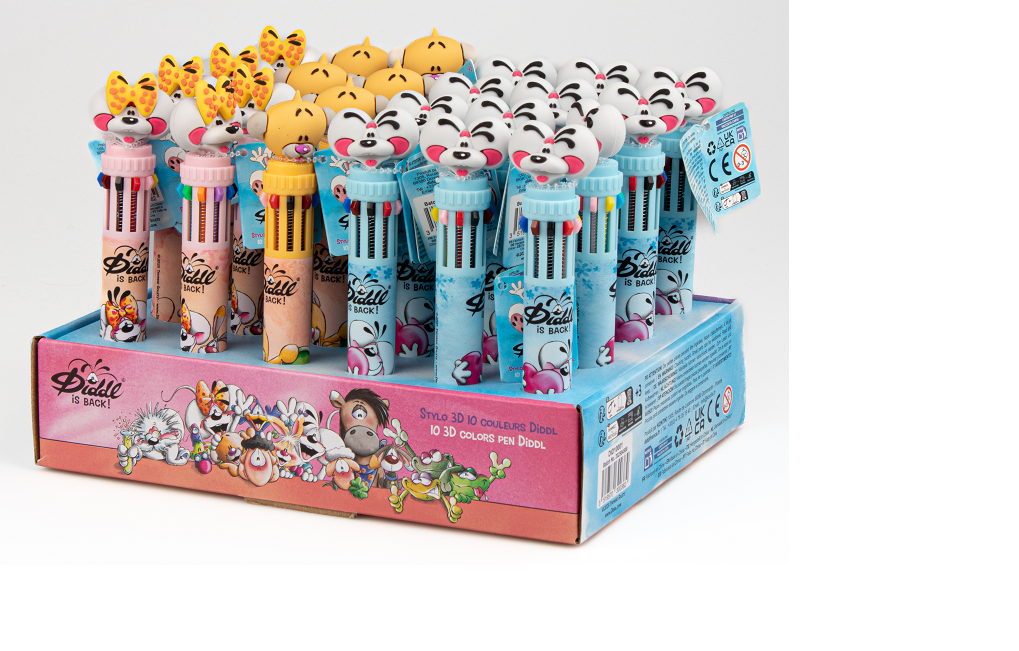 Stylo 10 couleurs Diddl