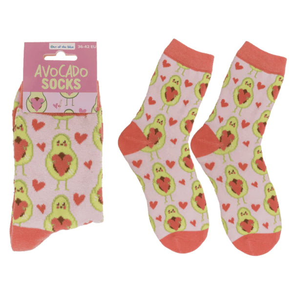 Chaussettes avocat originales 36-42 - design rigolo et coloré en coton
