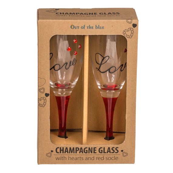 Lot de 2 coupes à champagne - cadeau mariage et fêtes