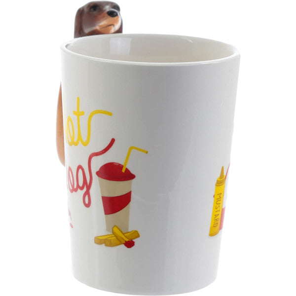 Mug teckel hot dog