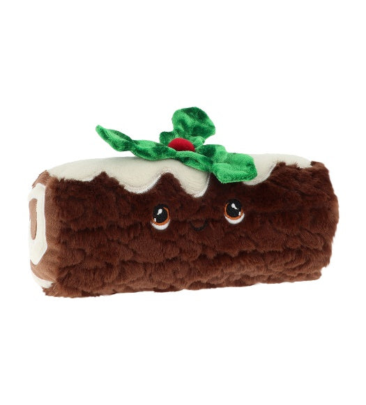 Peluche bûche de noël