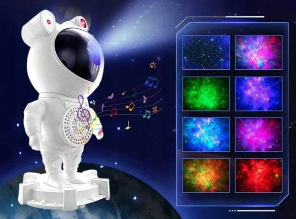 Projecteur LED astronaute - Détail design et tête orientable