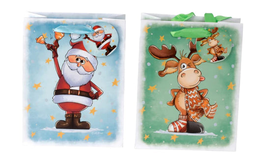 Sac cadeau de Noël 18x23x10cm