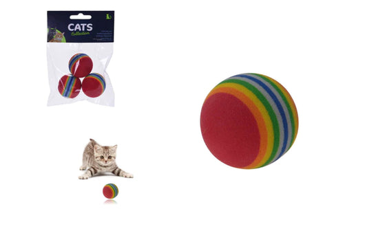 Lot de 3 balles pour chat