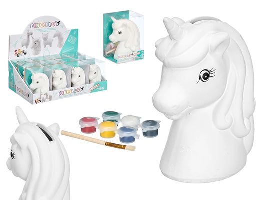 Tirelire pour peindre licorne