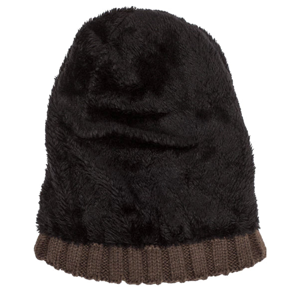 Bonnet tricoté pour homme avec doublure