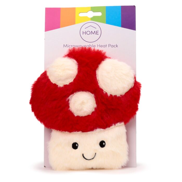 Bouillotte peluche micro-ondable à la lavande – Champignon