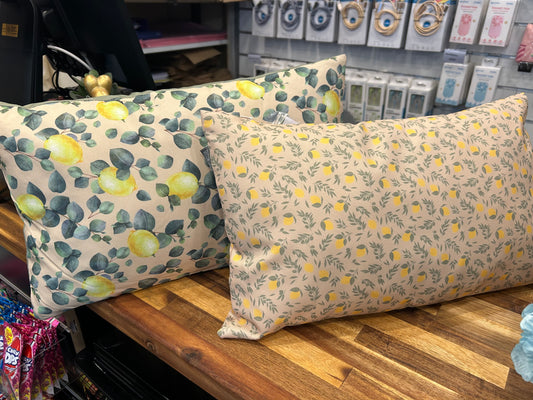 Coussin extérieur citron
