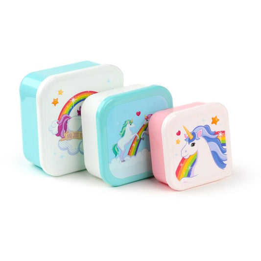 Lot de 3 boîtes licorne