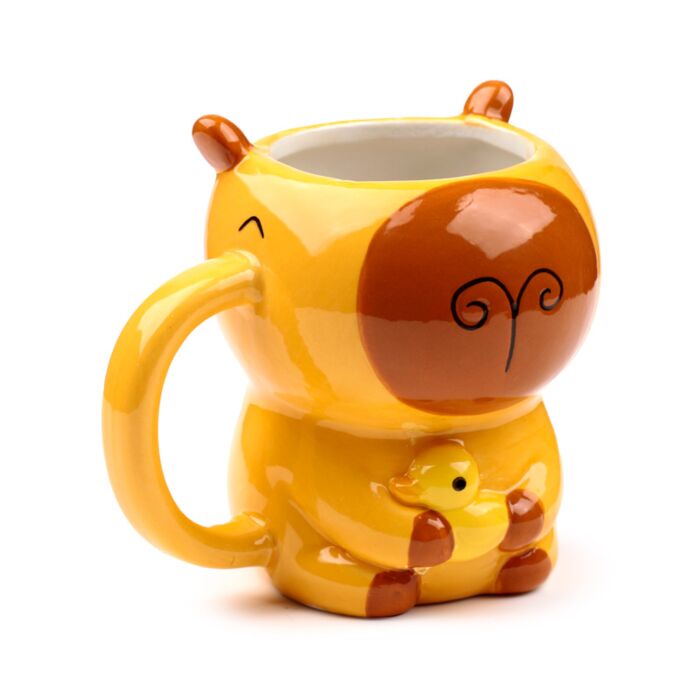Mug 3D en céramique dolomie design capybara 400g