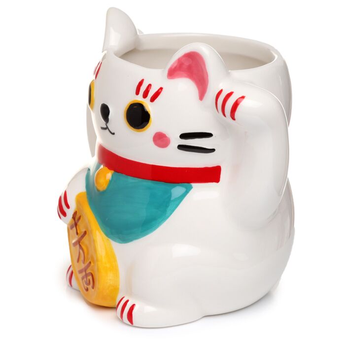 Mug Maneki Neko 450ml céramique - Détail patte levée