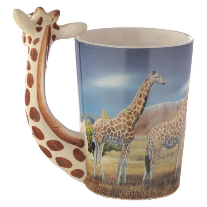 Mug céramique girafe safari - Vue de profil
