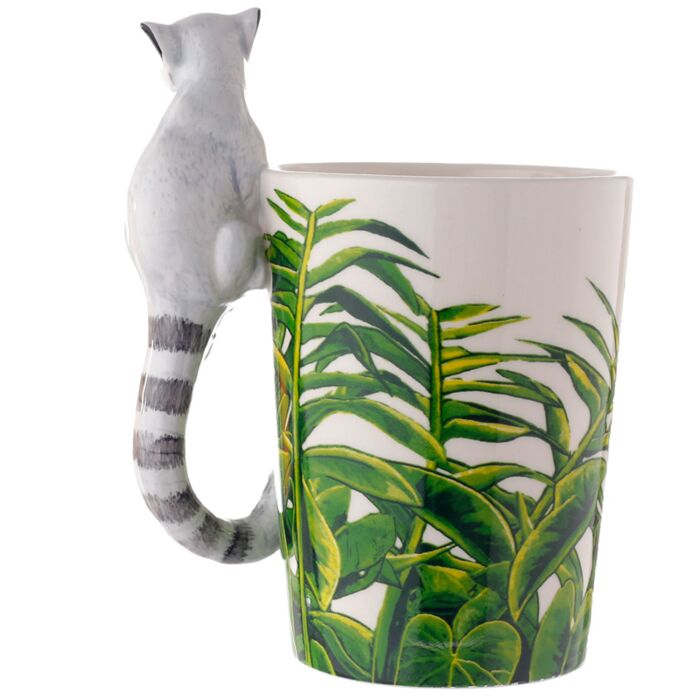 Mug céramique lémurien zoo - Vue de profil
