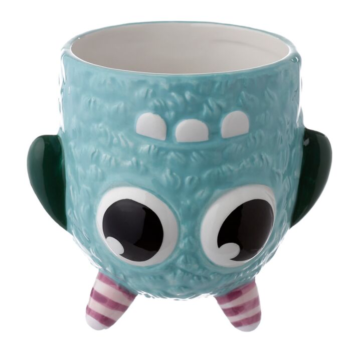  Mug Monstarz 550ml tête en bas - Détail monstre bleu rigolo
