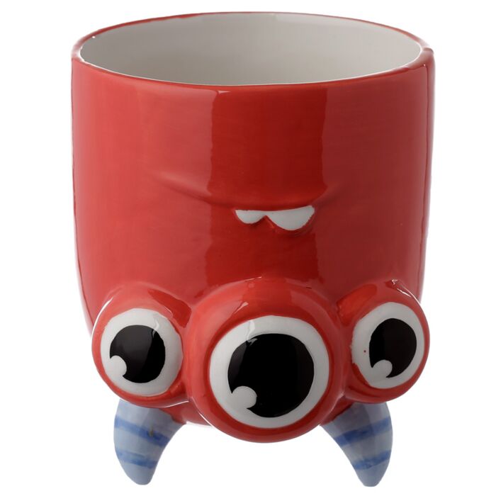 Mug Monstarz 550ml tête en bas - Détail monstre rouge rigolo