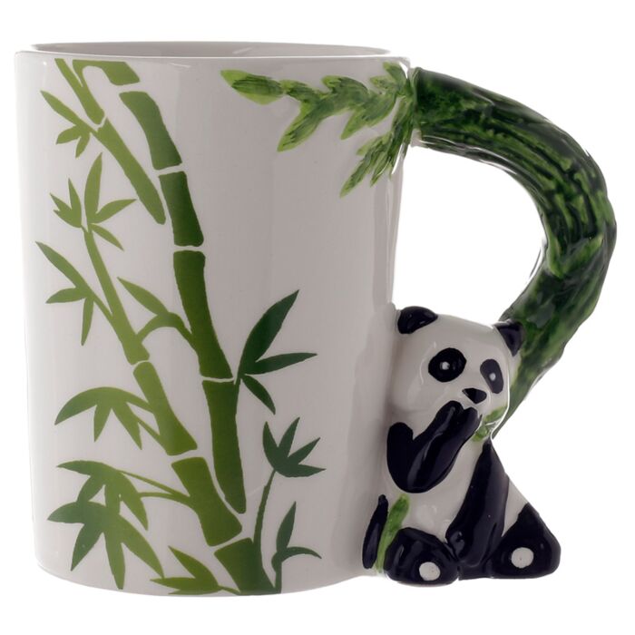 Mug panda 3D avec anse décorée animal jungle - Vue principale