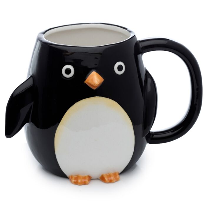 Mug pingouin 3D avec anse décorée animal polaire - Vue principale