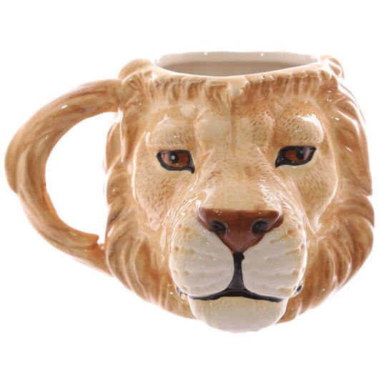 Mug tête de lion 3D animal jungle zoo - Vue principale