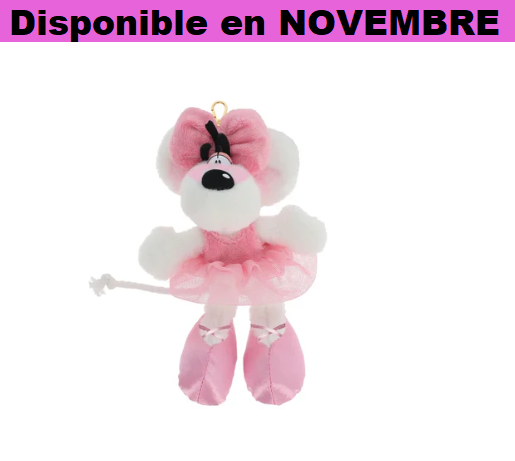 Porte clés peluche Diddlina en robe ballerina 15cm