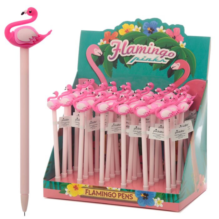 Stylo flamant rose mine fine