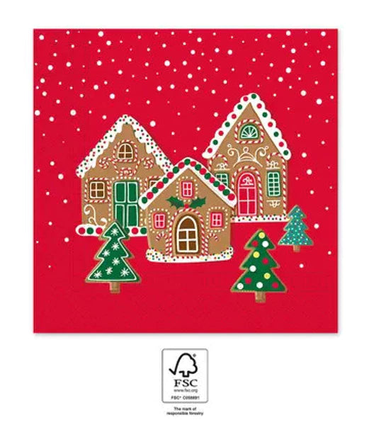 Serviette en papier de noël