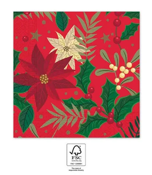 Serviette en papier de noël