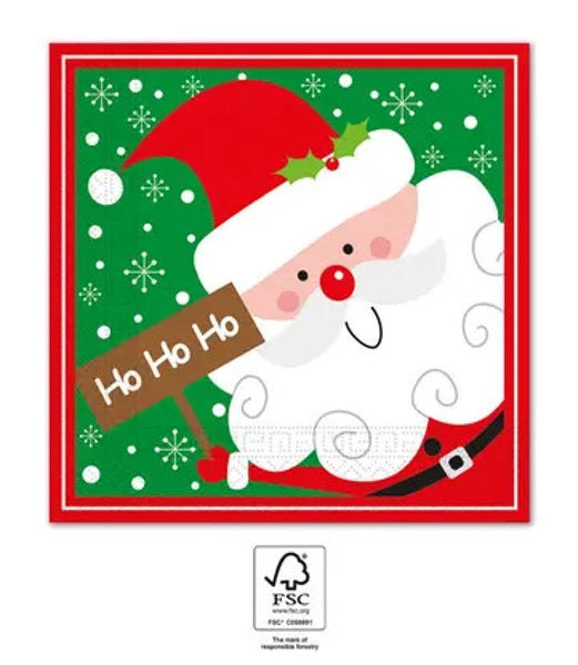 Serviette en papier de noël