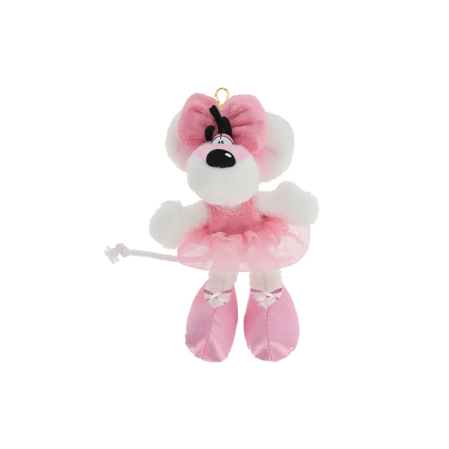 Porte clés peluche Diddlina en robe ballerina 15cm