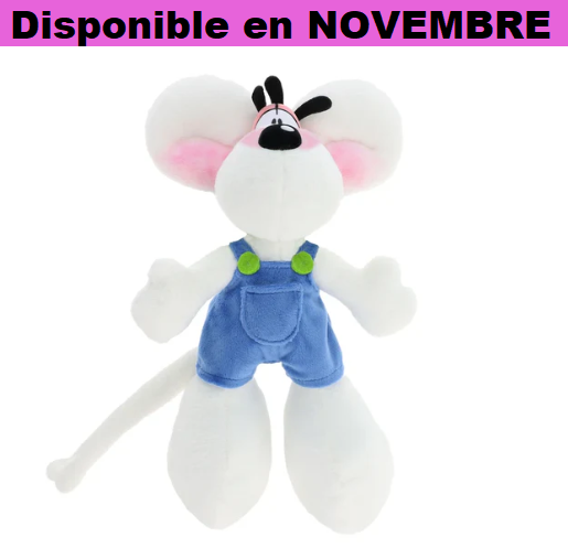 Peluche Diddl salopette bleue 30cm
