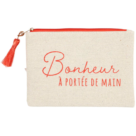 Pochette jute et coton