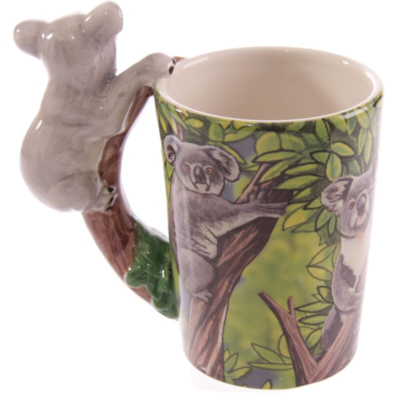 Mug koala 3D - Détail de l'anse sculptée - Design adorable et unique