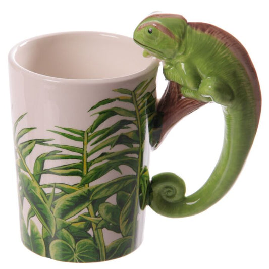 Mug anse caméléon
