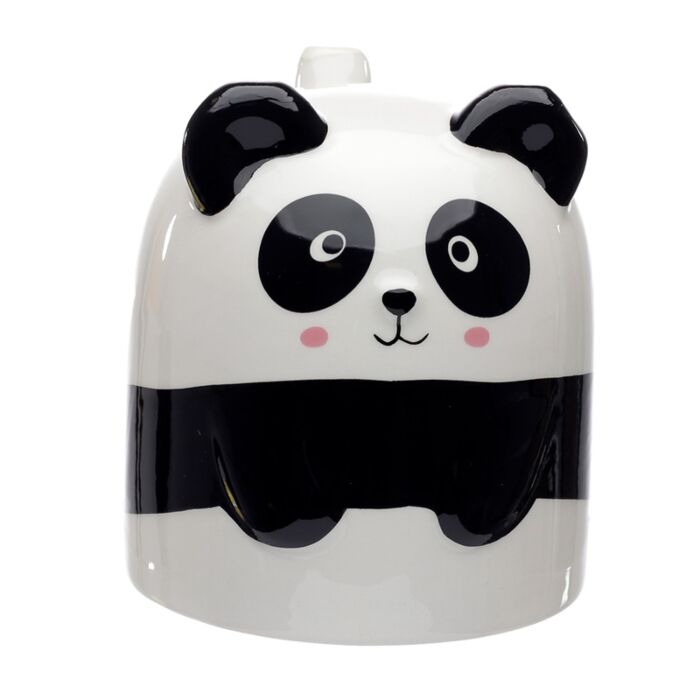 Mug panda retournable tête en bas 500ml - Vue de face - Tasse originale céramique