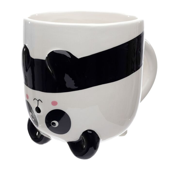 Mug panda tête en bas - Vue arrière - Tasse céramique dolomite