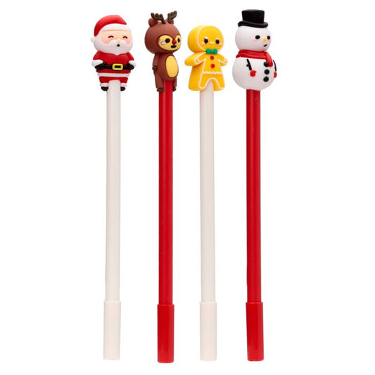 Stylo pointe fine Amis Festifs de Noël