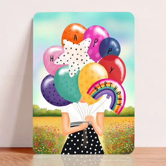 Carte d'anniversaire ballons