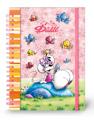 Cahier Spirale élastique à paillettes