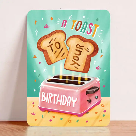 Carte anniversaire toast