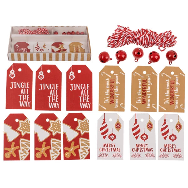 Lot d'étiquettes cadeaux
