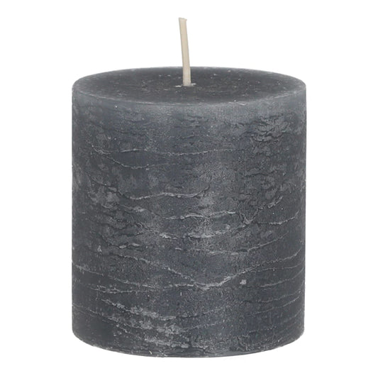 Bougie pilier Rustique gris S