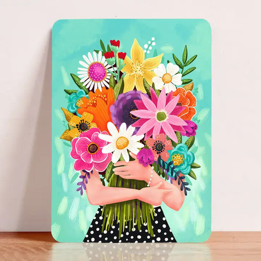 Carte bouquet de fleurs