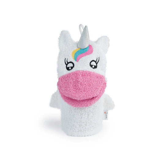 Gant de toilette licorne