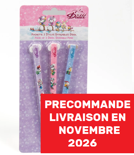 Lot de 3 stylos effaccalble precomande