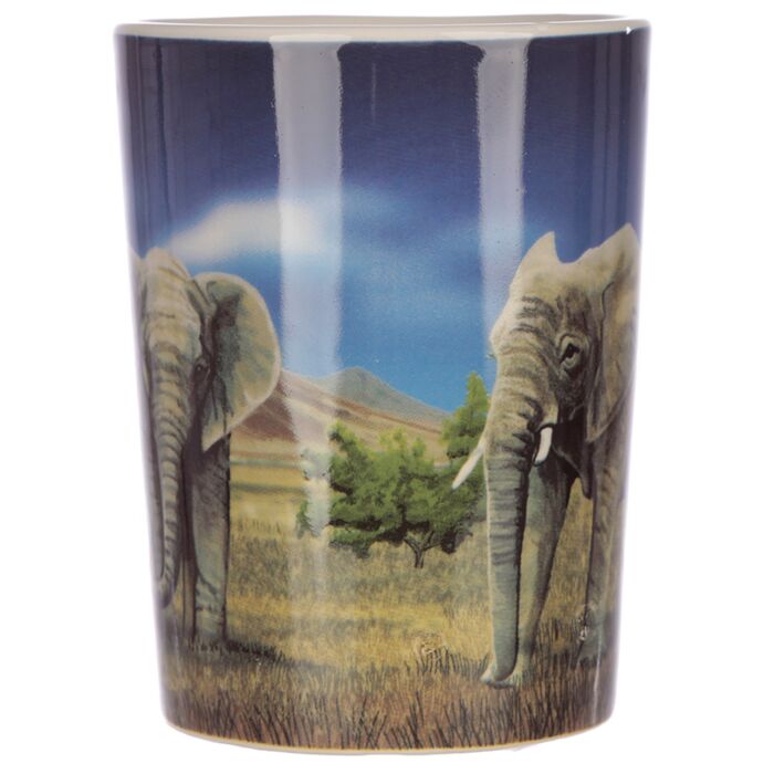 Mug anse décorée éléphant Jungle & Zoo - vue de dos