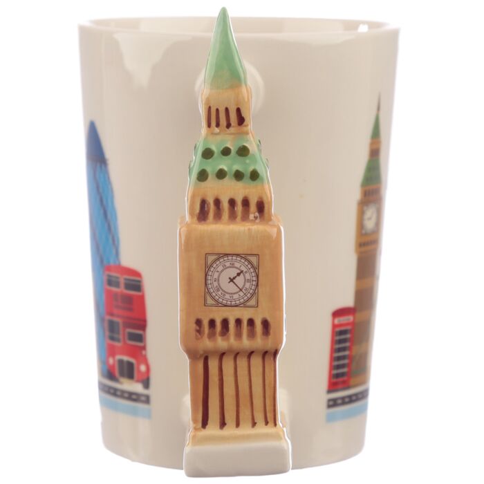Mug London Big Ben 400ml céramique dolomie - vue de face