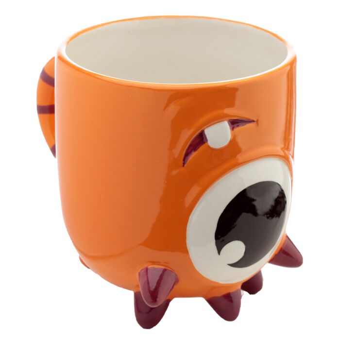 Mug Monstarz 550ml tête en bas - Détail monstre orange rigolo