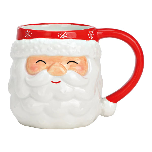 3D-Weihnachtsmann-Becher Keramik 400ml